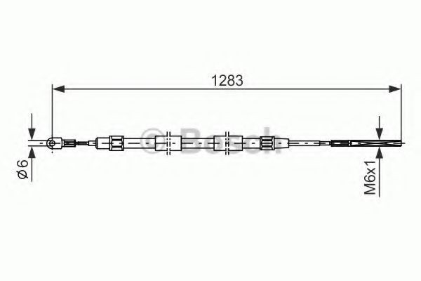 Handremkabel BOSCH 1 987 477 710 BOSCH 1 987 477 710 Remkabel BMW Z3 1999