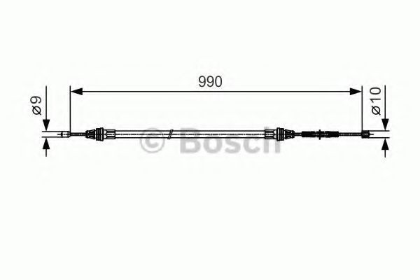 BOSCH Hand brake cable 1 987 477 751 BOSCH 1 987 477 751 Smart 450 Crossblade handbrake cost