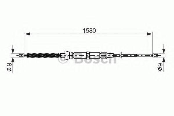 BOSCH Ντίζα, φρένο ακινητοποίησης 1 987 477 806 Χειρόφρενο BOSCH CORDOBA 1 987 477 806 φθηνά