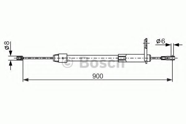 BOSCH Vaijeri, seisontajarru 1 987 477 847 BOSCH 1 987 477 847 Mercedes X156 käsijarruvaijeri hinta