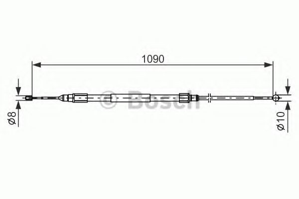 BOSCH Handbromsvajer 1 987 477 949 1 987 477 949 BOSCH handbromsvajer BMW 4-serie