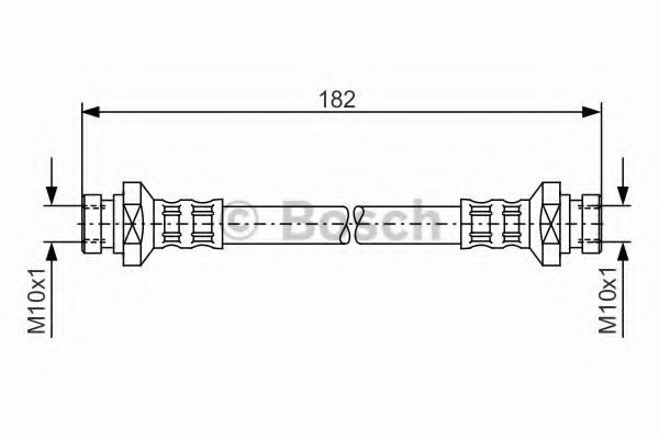 BOSCH Bremsschlauch 1 987 481 010 1 987 481 010 BOSCH L200 / Triton IV Pickup (KA, KB) Bremsschlauch Preis
