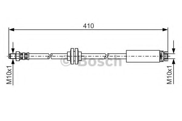 Ελαστικός σωλήνας φρένων BOSCH 1 987 481 022 BOSCH 1 987 481 022 Ελαστικός σωλήνας φρένων VOLVO V50 2009