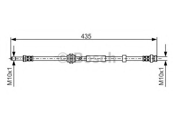 BOSCH Brake hose 1 987 481 023 1 987 481 023 BOSCH brake hose for VOLVO XC60