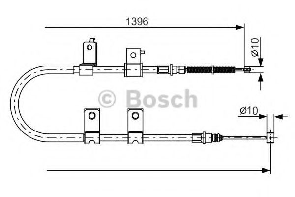 BOSCH Handbromsvajer 1 987 482 083 1 987 482 083 BOSCH bromsvajer Chevy EXPRESS