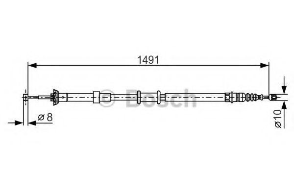 BOSCH Cavo freno a mano 1 987 482 202 1 987 482 202 Cavo freno a mano JEEP GRAND CHEROKEE BOSCH costo