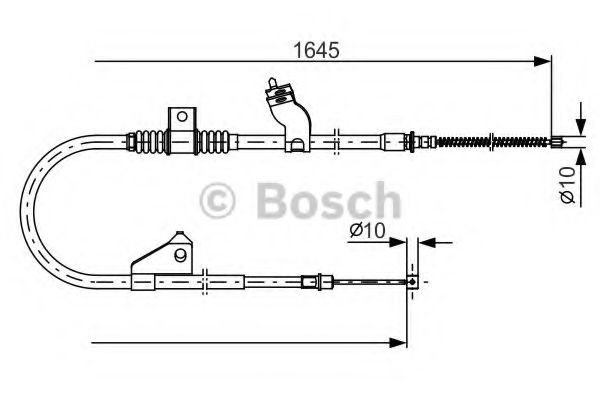 BOSCH Vaijeri, seisontajarru 1 987 482 275 BOSCH 1 987 482 275 Peugeot 4007 SUV 4x4 käsijarru hinta