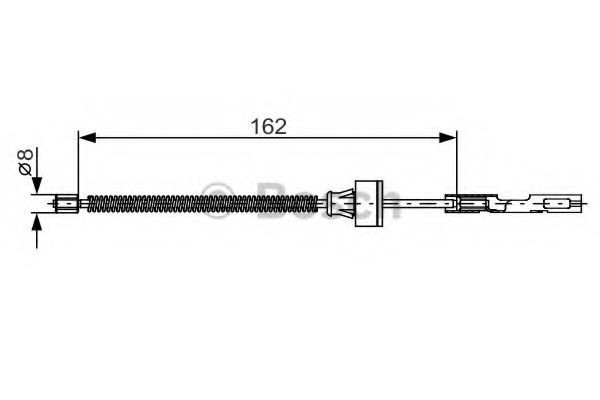 BOSCH Tross, seisupidur 1 987 482 278 Käsipidur BOSCH Ford FOCUS 1 987 482 278