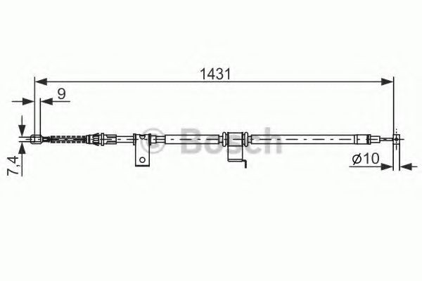 BOSCH Tautrekk, håndbremse 1 987 482 293 BOSCH 1 987 482 293 Tautrekk, håndbremse