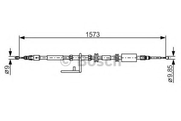 BOSCH Ντίζα, φρένο ακινητοποίησης 1 987 482 313 Χειρόφρενο BOSCH DISCOVERY 1 987 482 313 φθηνά