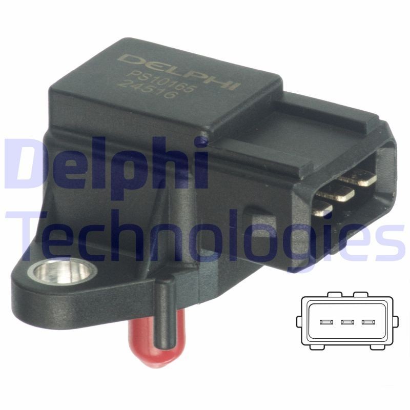 DELPHI Αισθητ., πίεση πολλ. εισαγωγής PS10165 DELPHI PS10165 Αισθητ., πίεση πολλ. εισαγωγής BMW 7 (E38) 728 i, iL 193 PS 1995