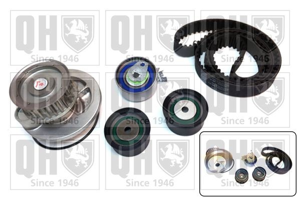 QUINTON HAZELL Water pump and timing belt kit QBPK2591 QUINTON HAZELL QBPK2591 genuine Chevy ASTRA cambelt and water pump price