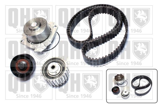 QUINTON HAZELL Kit de distribution + pompe à eau QBPK6100 Alfa Romeo 145 Pompe à eau + kits de courroies moteur QUINTON HAZELL QBPK6100