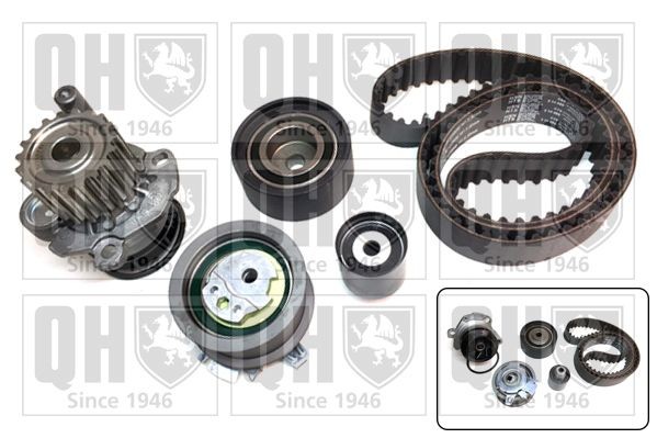 QUINTON HAZELL Water pump and timing belt kit QBPK7763 QBPK7763 QUINTON HAZELL timing belt kit for SKODA RAPID