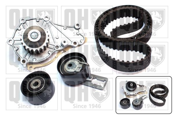 QUINTON HAZELL Bomba de água + kit de correia dentada QBPK8730 QBPK8730 Kit de correia de distribuição PEUGEOT 207 QUINTON HAZELL