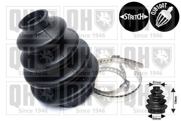 QUINTON HAZELL Manżeta hnacej hriadele QJB8080 Manžeta poloosi QUINTON HAZELL LAND ROVER QJB8080