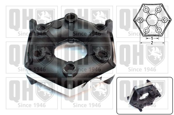 QUINTON HAZELL Articulação, veio longitudinal QL4000 QUINTON HAZELL QL4000 originais Borracha do cardan Ducato III Camião de plataforma / Chassis (250, 290) custo