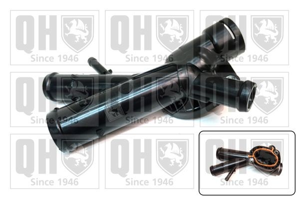 QUINTON HAZELL Flange do líquido de refrigeração QTH856CF QUINTON HAZELL Flange da água AUDI QTH856CF