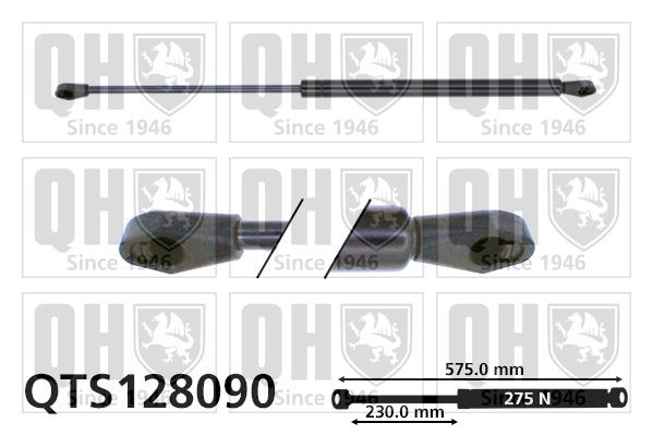 QUINTON HAZELL Αμορτ. αερίου, χώρος αποσκ. / φόρτωσης QTS128090 QUINTON HAZELL QTS128090 γνήσια Αμορτισέρ πορτ μπαγκάζ Ford Escort GAF κόστος