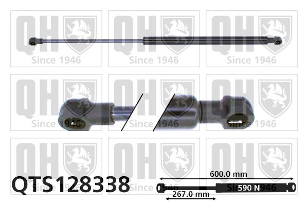 QUINTON HAZELL Amortecedor da mala QTS128338 QUINTON HAZELL QTS128338 Amortecedor porta malas Citroen Xantia X2 originais preço