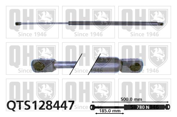 QUINTON HAZELL Heckklappendämpfer QTS128447 QTS128447 Heckklappendämpfer QUINTON HAZELL FORD PUMA