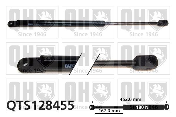 Vérin de coffre QUINTON HAZELL QTS128455 QUINTON HAZELL QTS128455 Vérin électrique de coffre SUZUKI JIMNY 2018