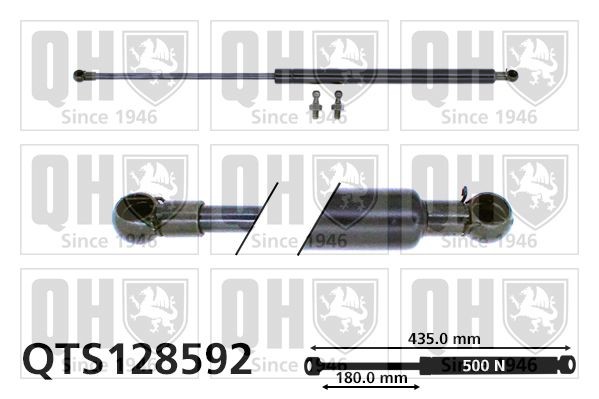 QUINTON HAZELL Ammortizatore pneumatico, Cofano bagagli / vano carico QTS128592 QUINTON HAZELL QTS128592 costo Pistoni portellone DAEWOO Nubira Hatchback (J100) originale
