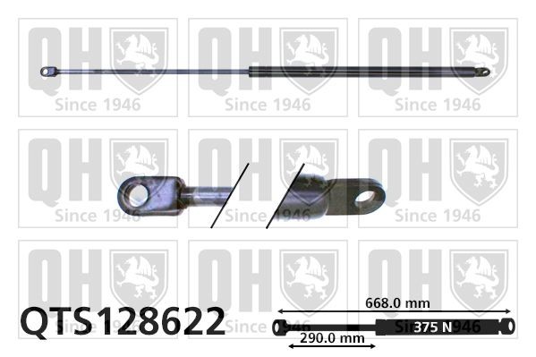 QUINTON HAZELL Bonnet strut QTS128622 QUINTON HAZELL QTS128622 Audi Cabriolet 8g7 b4 bonnet struts price