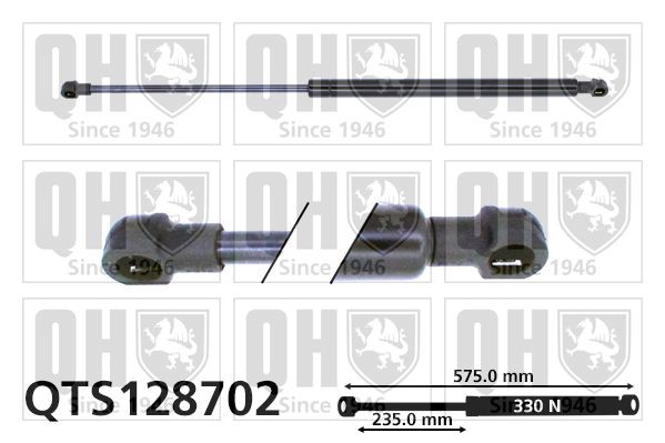 Plynová vzpera, kapota motora QUINTON HAZELL QTS128702 QUINTON HAZELL QTS128702 Plynová vzpera kapota motora SEAT TOLEDO 2003