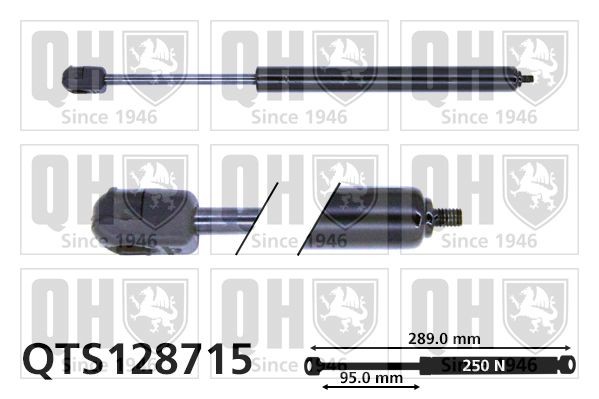 QUINTON HAZELL Plynová vzpera pre zadné sklo QTS128715 QUINTON HAZELL QTS128715 originálne Vzpery kufra Citroën C5 1 Kombi cena