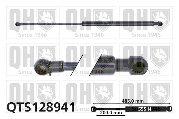Tailgate strut QUINTON HAZELL QTS128941 QUINTON HAZELL QTS128941 2023 TOYOTA CAMRY tailgate struts replacement