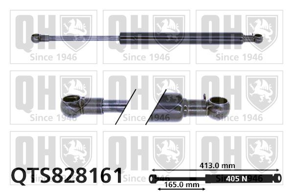 Pneumatická prużina, Batożinový / nákladný priestor QUINTON HAZELL QTS828161 QUINTON HAZELL QTS828161: Sprężyna gazowa pokrywy bagażnika Daihatsu SIRION 2005