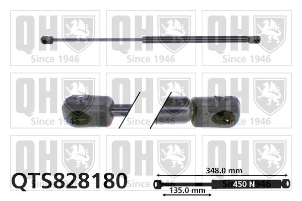 QUINTON HAZELL Plynová vzpera, kapota motora QTS828180 QUINTON HAZELL QTS828180 Plynová vzpěra kapoty Mazda 3 lacné
