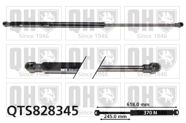 QUINTON HAZELL Bagklapsdæmper QTS828345 QTS828345 Bagklapsdæmper CHEVROLET MATIZ QUINTON HAZELL
