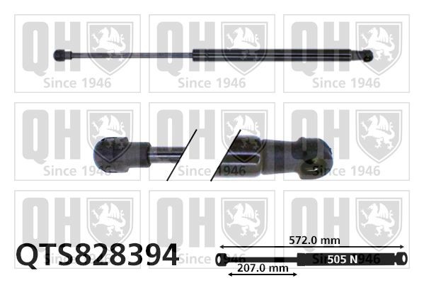 Gasveer achterklep QUINTON HAZELL QTS828394 QUINTON HAZELL QTS828394: Gasveer achterklep Honda HR-V 2004