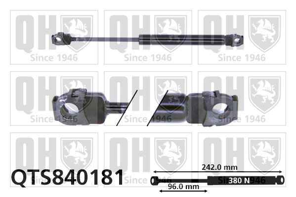 QUINTON HAZELL Gaasivedru, mootorikapott QTS840181 QUINTON HAZELL QTS840181 originaal Gaasivedru mootorikapott BMW E34 Touring hind