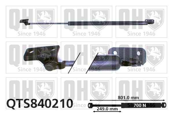 QUINTON HAZELL Amortecedor da mala QTS840210 QUINTON HAZELL Amortecedor da mala JEEP QTS840210