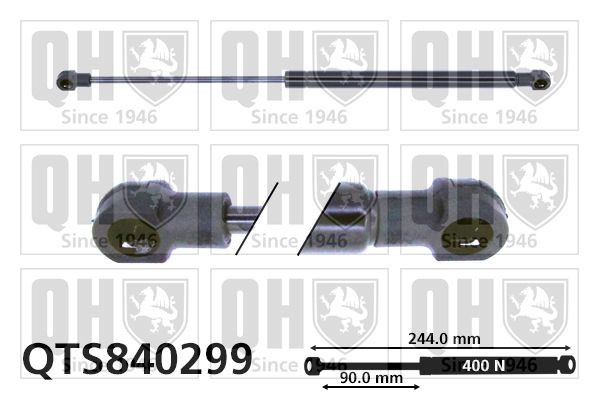 Gasveer motorkap QUINTON HAZELL QTS840299 QUINTON HAZELL QTS840299 Gasveer motorkap Volvo XC70 2002