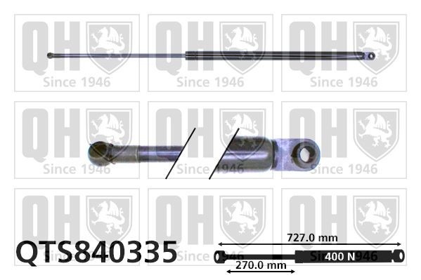 Gasveer achterklep QUINTON HAZELL QTS840335 QUINTON HAZELL QTS840335 Gasveer kofferruimte Honda HR-V 2014