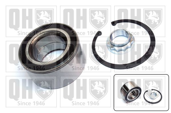Kit cuscinetto ruota QUINTON HAZELL QWB1557 QUINTON HAZELL QWB1557 Mozzo ruota posteriore sinistra destra BMW X5 2002