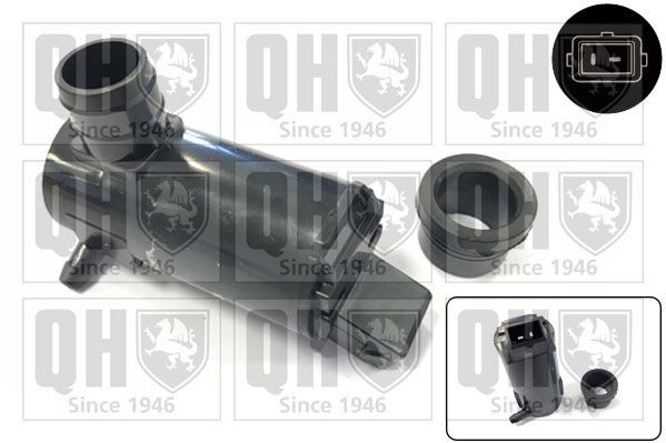 QUINTON HAZELL Spylepumpe QWP009 QUINTON HAZELL QWP009 Vinduspylermotor Ford Mondeo Mk3 pris