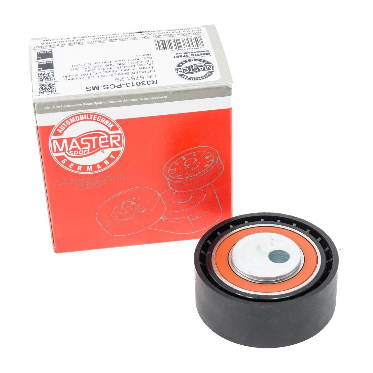 MASTER-SPORT Deflection / Guide Pulley, v-belt R33013-PCS-MS RENAULT KOLEOS MASTER-SPORT deflection / guide pulley, v-belt R33013PCSMS