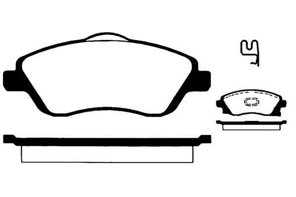 RAICAM Bromsbelägg RA.0712.2 CHEVROLET bromsbeläggsats RAICAM RA.0712.2