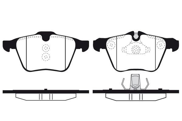 RAICAM Brzdové doštičky/platničky RA.1096.2 Brzdové doštičky RAICAM JAGUAR RA.1096.2