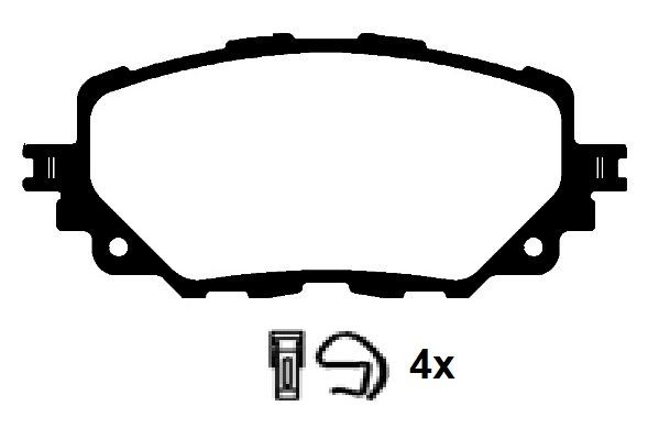 RAICAM Bromsbelägg RA.1144.0 RA.1144.0 RAICAM bromskloss Fiat IDEA
