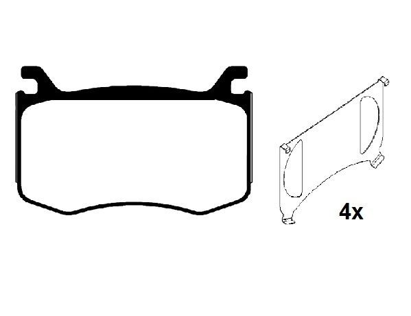 RAICAM Τακάκια φρένων RA.1161.0 Αγωνιστικά τακάκια TESLA RAICAM RA.1161.0