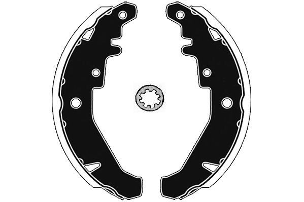 Jogo de maxilas de travão RAICAM RA27320 RAICAM RA27320 Cintas de travão dianteiro e traseiro Fiat PALIO 2008