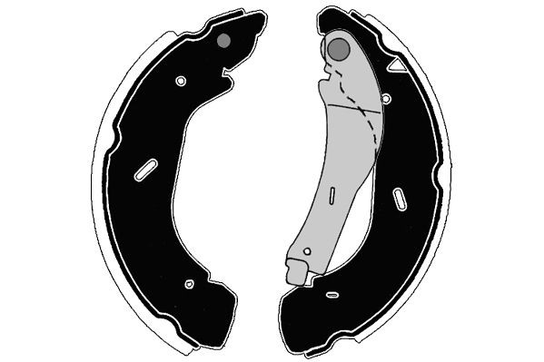 RAICAM Sada brzdových čeľustí RA28290 Bubnové brzdy RAICAM Mercedes-Benz Trieda A RA28290