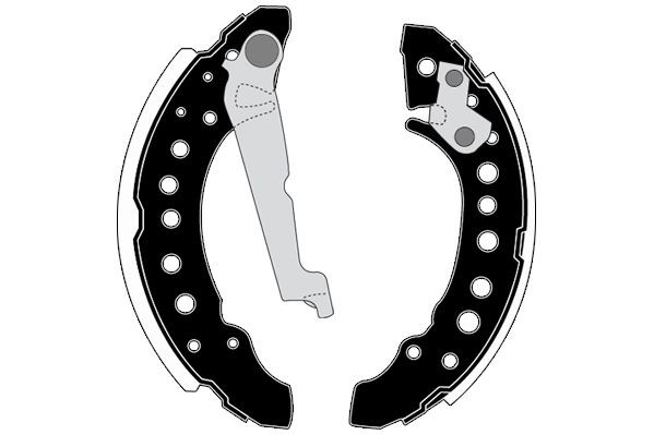 RAICAM Sada brzdových čeľustí RA28500 Bubnové brzdy RAICAM Mercedes-Benz Trieda A RA28500