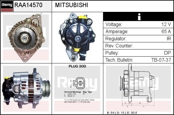 DELCO REMY Lichtmaschine RAA14570 Alternator DELCO REMY L 400 RAA14570 günstig